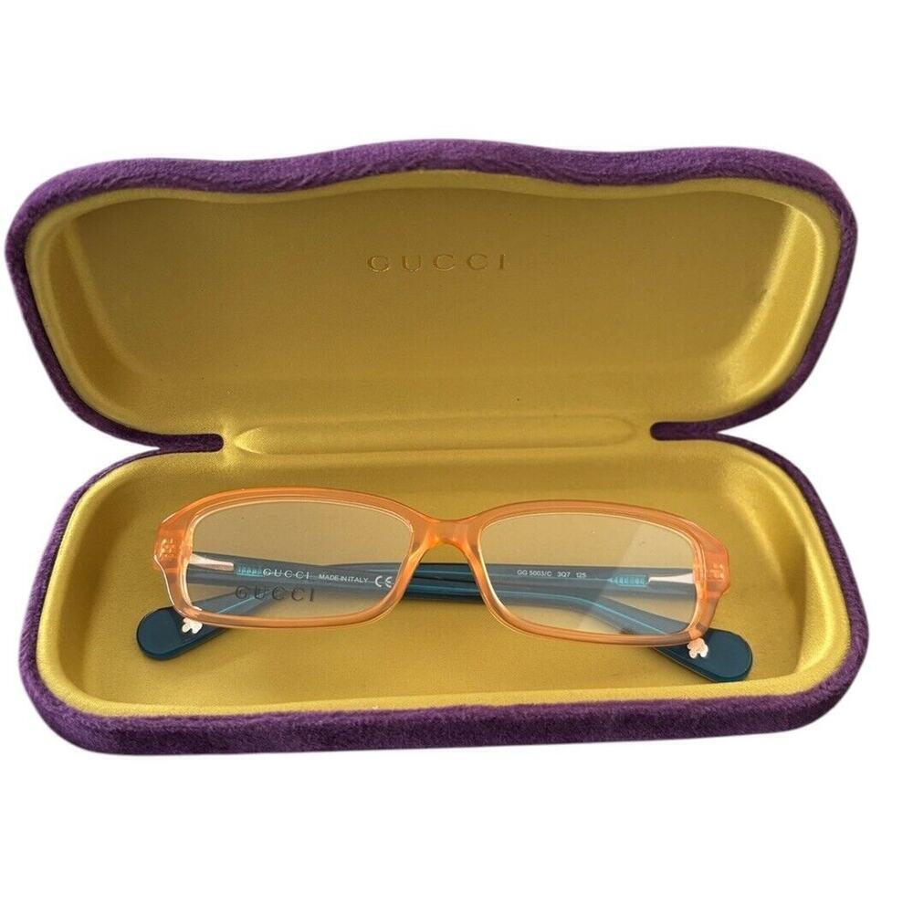 Gucci Kid’s Eyeglasses Plastic Frames GG5003/C Made In Italy New With Case
